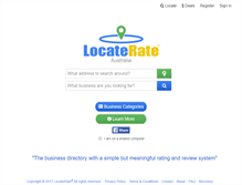 Tablet Screenshot of locaterate.com